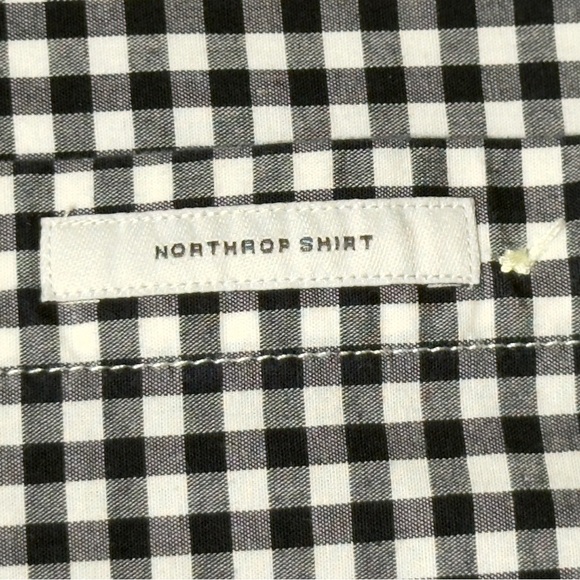 Goodfellow Black White Gingham Checked Casual Button Down XXL Shirt Excellent - Picture 10 of 12